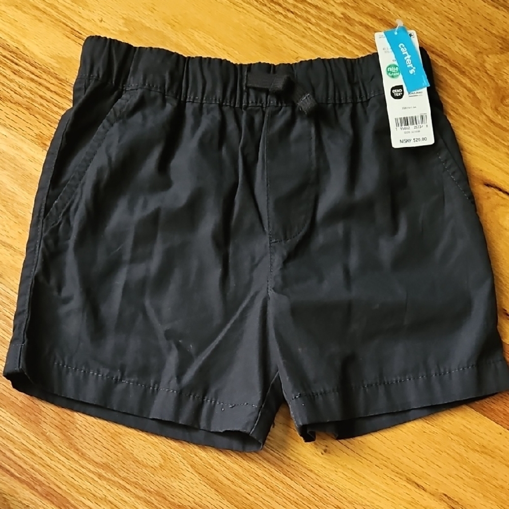 Carter's Black Elastic Waist Shorts